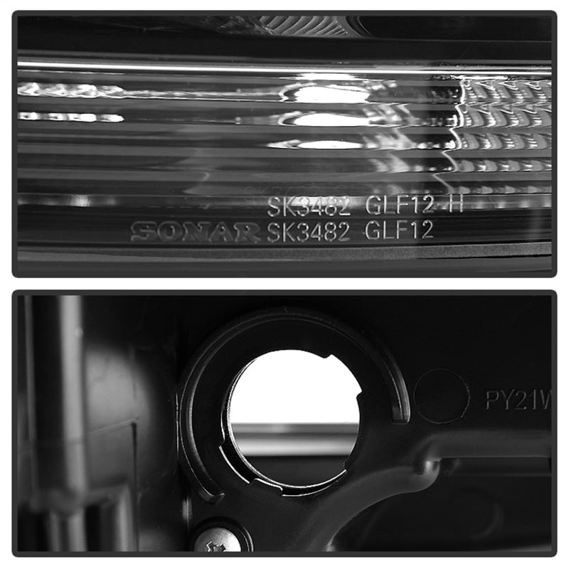 Load image into Gallery viewer, Spyder Volkswagen Golf VII 14-16 Projector Headlights DRL LED Blk Stripe Blk PRO-YD-VG15-BLK-DRL-BK
