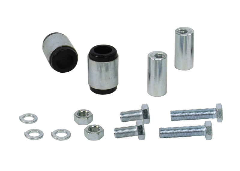 Load image into Gallery viewer, Whiteline 09 lancer Ralliart Rear Camber adj kit-control arm upper bushes
