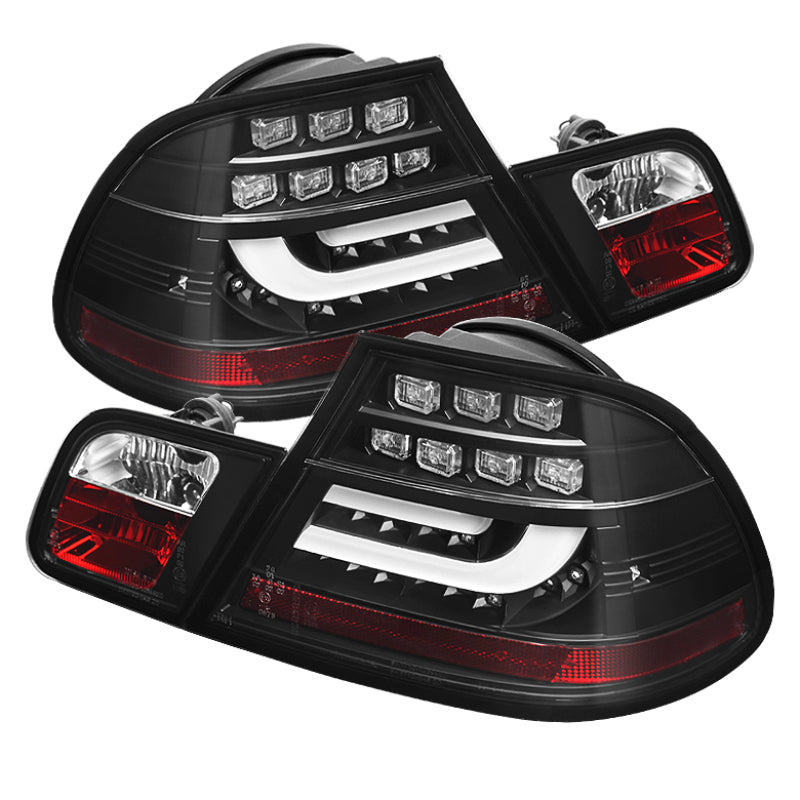 Load image into Gallery viewer, Spyder 04-06 BMW E46 2Dr (Coupe ONLY No Conv.) Lgtbar Styl LED Tail Lghts Blk ALT-YD-BE4604-LBLED-BK

