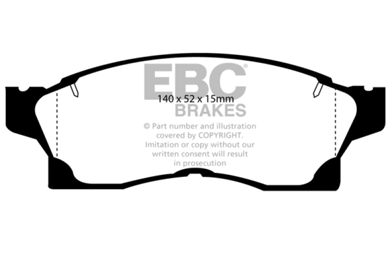 Load image into Gallery viewer, EBC 91-92 Toyota MR2 2.0 Turbo Redstuff Front Brake Pads

