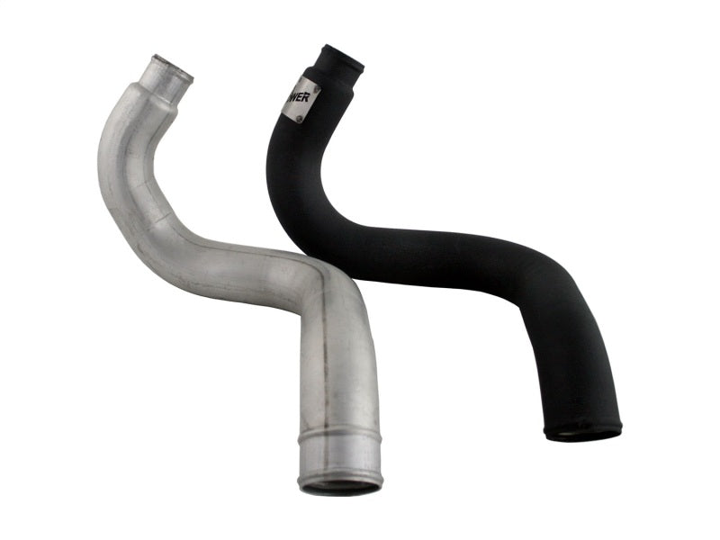 Load image into Gallery viewer, aFe BladeRunner 3in Black Intercooler Hot Cold Side Tubes Combo 02-04 GM Diesel Trucks 6.6L V8 (td)
