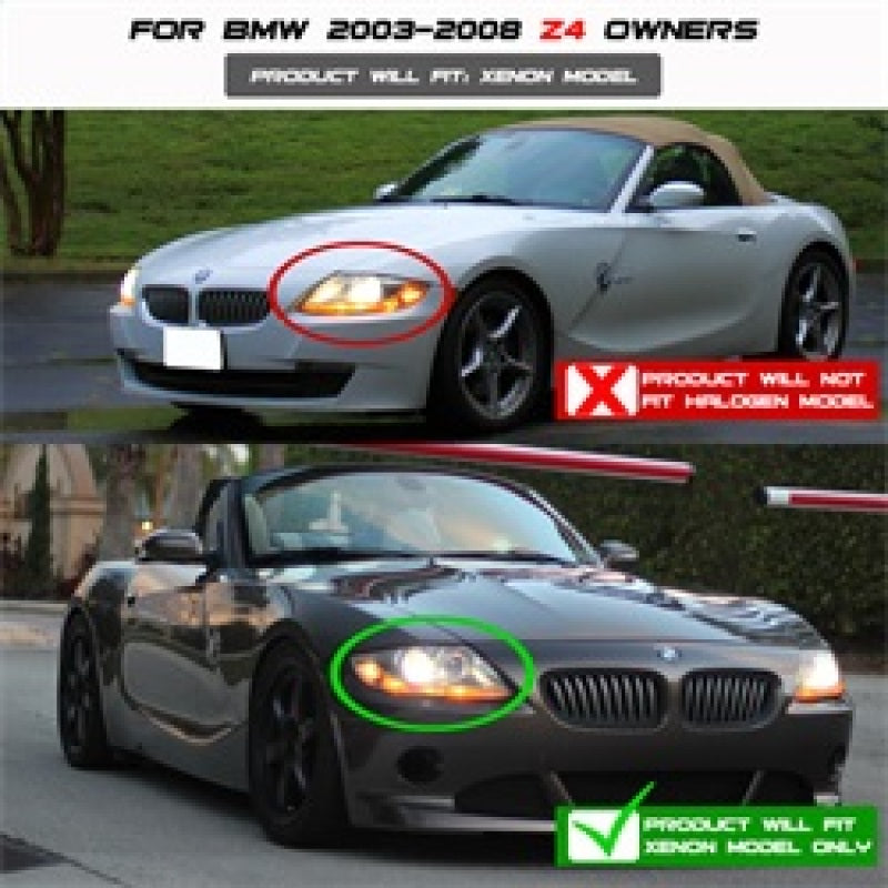 Load image into Gallery viewer, Spyder BMW Z4 03-08 Projector Headlights Xenon/HID Model Only - LED Halo Black PRO-YD-BMWZ403-HID-BK
