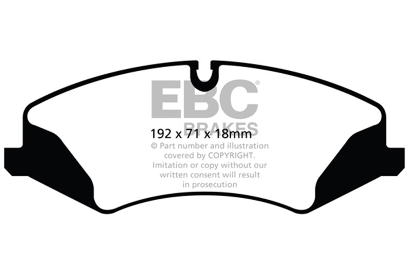 Load image into Gallery viewer, EBC 14+ Land Rover LR4 3.0 Supercharged Greenstuff Front Brake Pads
