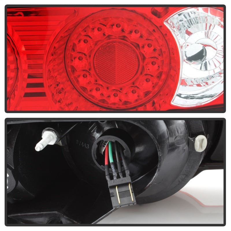Load image into Gallery viewer, Spyder Acura RSX 02-04 LED Tail Lights Red Clear ALT-YD-ARSX02-LED-RC
