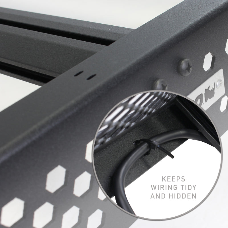 Load image into Gallery viewer, Go Rhino 22-23 Toyota Tundra CrewMax Ceros Low Profile Roof Rack - Tex. Blk
