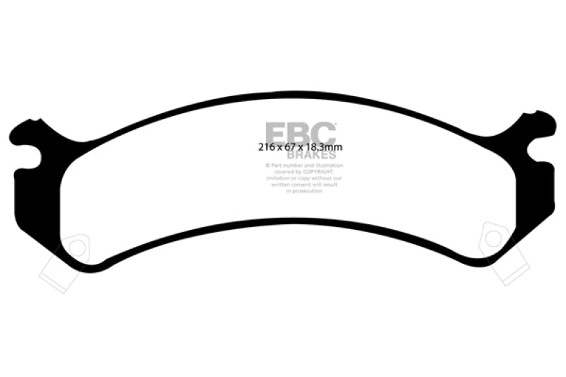 Load image into Gallery viewer, EBC 01-05 Cadillac Deville 4.6 HD Yellowstuff Front Brake Pads
