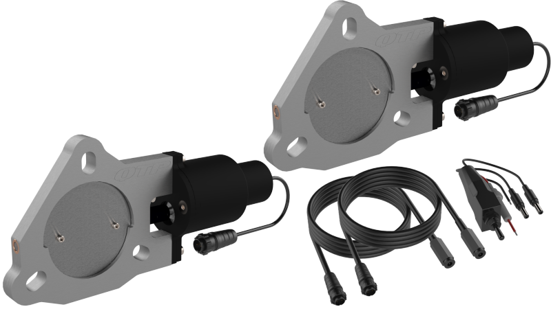 Load image into Gallery viewer, QTP 3in Bolt-On QTEC Dual Electric Cutout Valves - Pair
