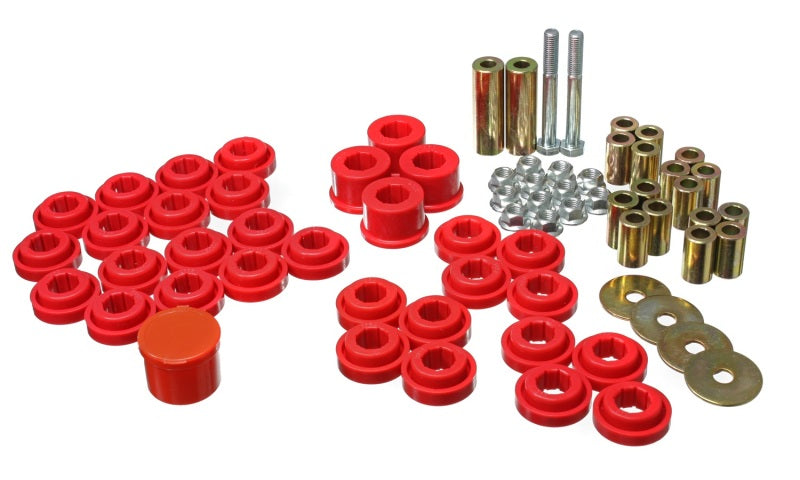 Load image into Gallery viewer, Energy Suspension Chrysler/Dodge Red Rear End Control Arm Bushing Set
