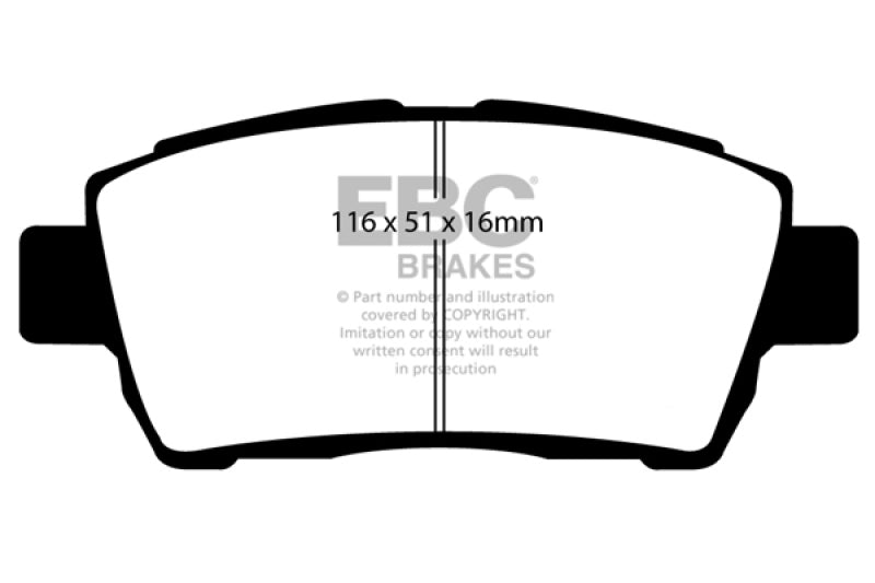 Load image into Gallery viewer, EBC 11-15 Scion IQ 1.3 Yellowstuff Front Brake Pads

