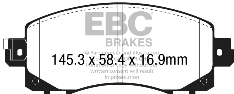 Load image into Gallery viewer, EBC 2018+ Subaru Crosstrek Redstuff Front Brake Pads
