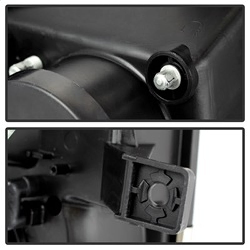 Load image into Gallery viewer, Spyder Ford F150 09-14 Projector Headlights Halogen Model- Light Bar DRL Blk PRO-YD-FF15009-LBDRL-BK
