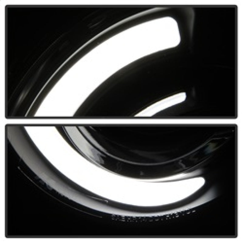 Load image into Gallery viewer, xTune 15-17 Jeep Renegade Light Bar DRL Projector Headlights -Black (PRO-JH-JREN-LBDRL-BK)
