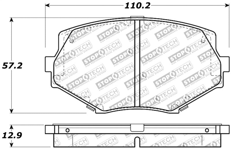 Load image into Gallery viewer, StopTech Performance 94-97/99-05 Miata w/Normal Suspension Front Brake Pads D635
