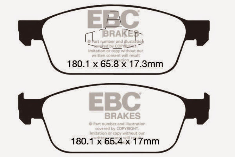 Load image into Gallery viewer, EBC 12+ Ford Focus 2.0 Turbo ST Yellowstuff Front Brake Pads
