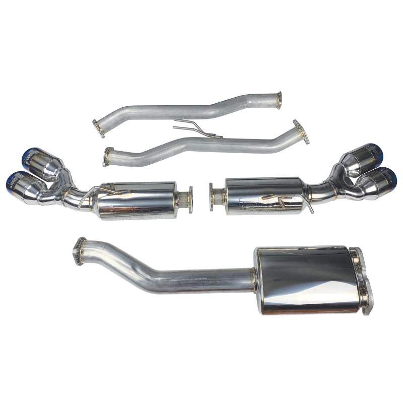 Load image into Gallery viewer, Injen 10-13 Hyundai Genesis Coupe 2.0L(t) 4cyl SS Exhaust w/ 76mm Y-Pipe Resonator/Molded SS Flanges
