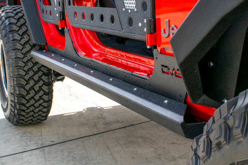 Load image into Gallery viewer, DV8 Offroad 2007-2018 Jeep Wrangler JK (4-door) Frame Mounted Sliders
