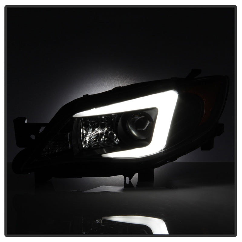 Load image into Gallery viewer, Spyder Subaru WRX 08-09 Projector Headlights - Halogen Model Only - Black PRO-YD-SWRX08-LBDRL-BK
