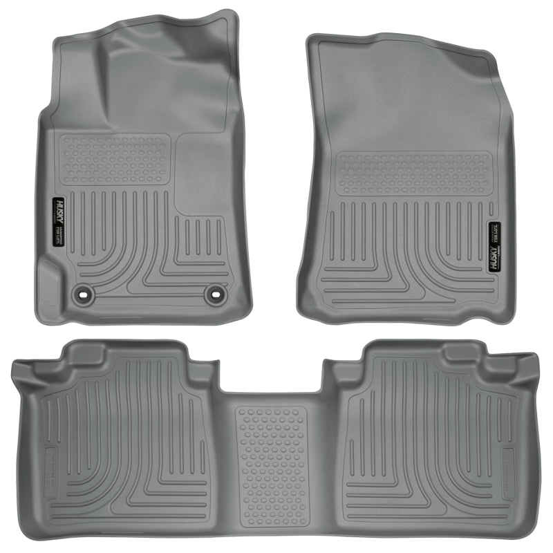 Load image into Gallery viewer, Husky Liners 2012 Toyota Camry WeatherBeater Combo Gray Floor Liners
