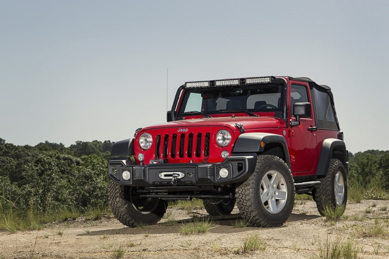 Load image into Gallery viewer, Rugged Ridge Spartacus Front Bumper Black 07-18 Jeep Wrangler
