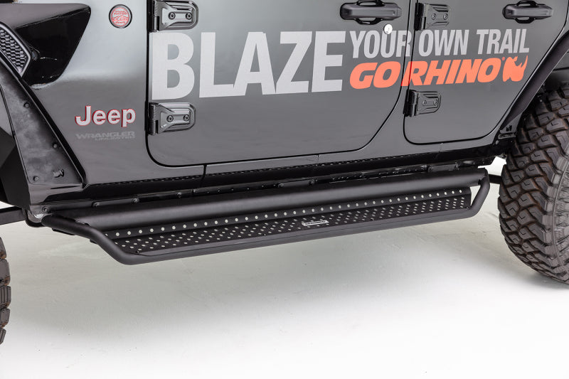 Load image into Gallery viewer, Go Rhino 19-20 Ram 1500 Dominator Extreme D1 SideSteps Complete Kit w/SideStep + Brkts
