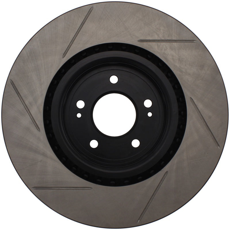 Load image into Gallery viewer, StopTech Power Slot 08-09 Evo 10 Slotted Left Front Rotor

