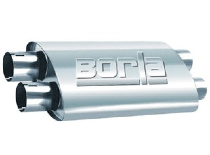 Load image into Gallery viewer, Borla Universal ProXS Muffler - Oval Dual/Dual Inlet/Outlet 2.5in Tubing 19inx4inx9.5in Case
