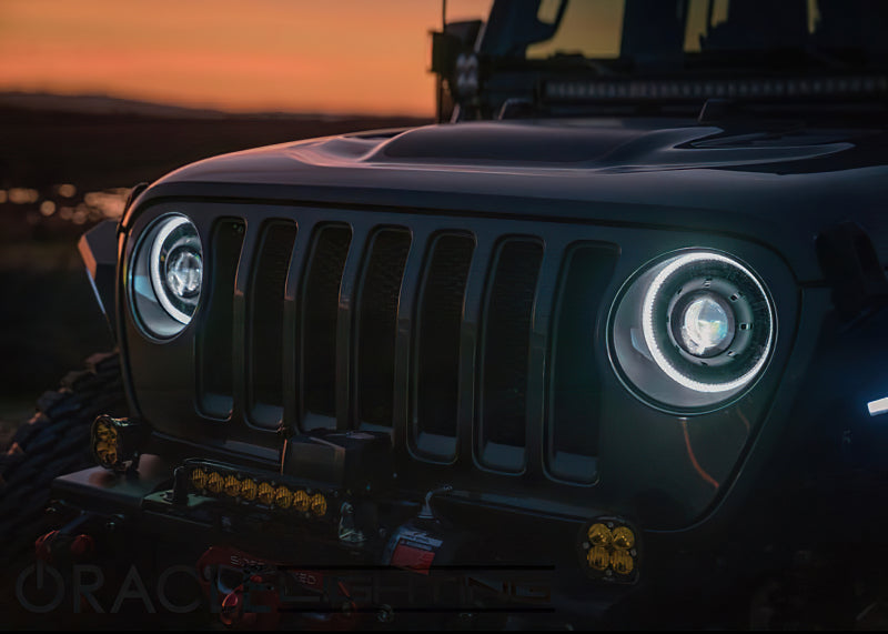 Load image into Gallery viewer, Oracle Jeep JL/Gladiator JT Oculus Switchback Bi-LED Projector Headlights - Amber/White Switchback
