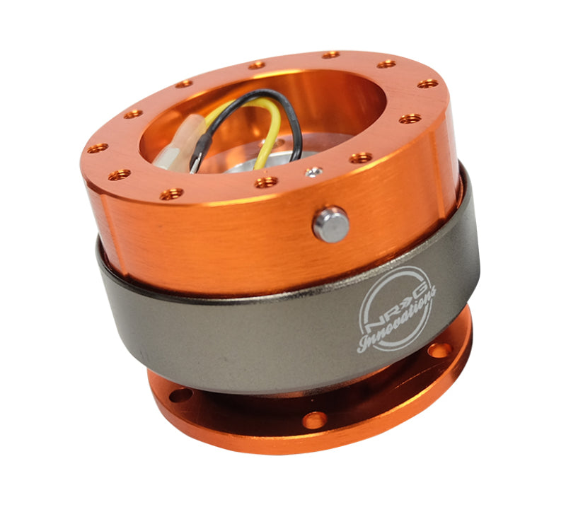 Load image into Gallery viewer, NRG Quick Release Gen 2.0 - Orange Body / Titanium Chrome Ring
