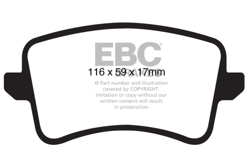 Load image into Gallery viewer, EBC 09-11 Audi A4 2.0 Turbo Greenstuff Rear Brake Pads
