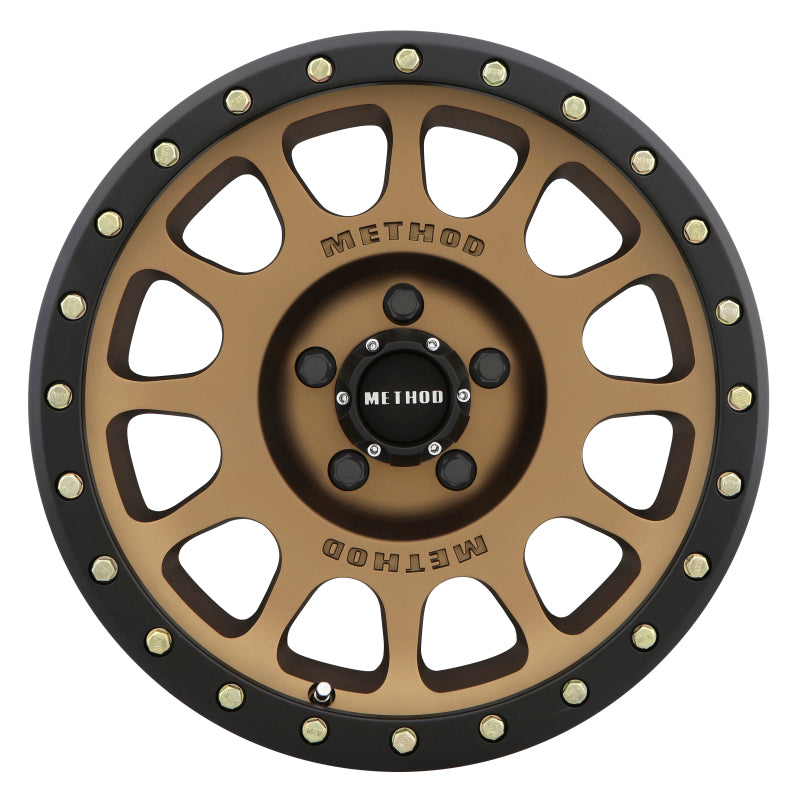 Load image into Gallery viewer, Method MR305 NV 17x8.5 0mm Offset 5x5.5 108mm CB Method Bronze/Black Street Loc Wheel
