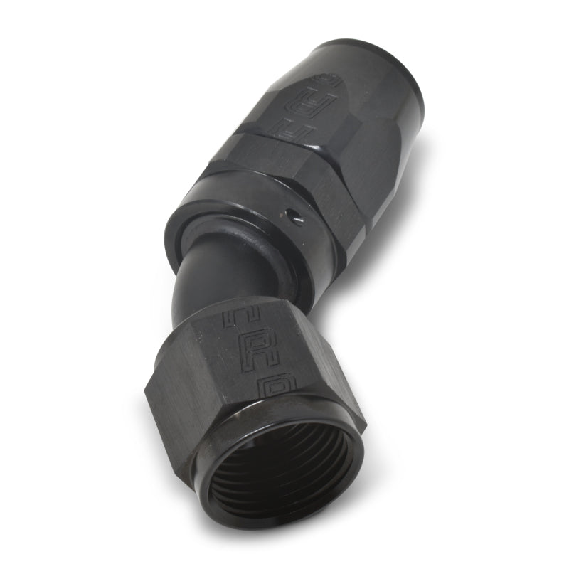 Load image into Gallery viewer, Russell Performance -6 AN Black 45 Degree Full Flow Hose End

