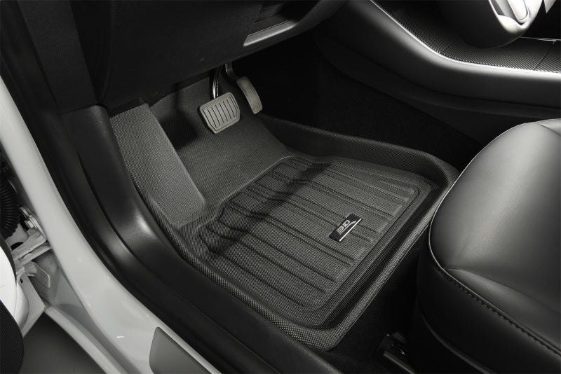 Load image into Gallery viewer, 3D MAXpider 2020-2022 Tesla Model 3 Elitect 1st &amp; 2nd Row Floormats - Black

