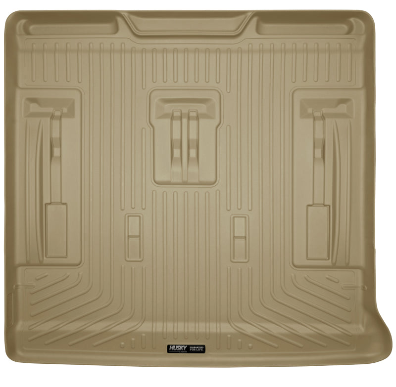 Load image into Gallery viewer, Husky Liners 07-13 GM Escalade/Suburban/Yukon WeatherBeater Tan Rear Cargo Liners
