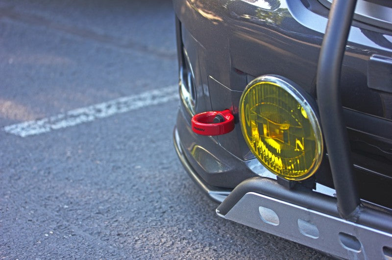 Load image into Gallery viewer, Perrin 08-14 Subaru WRX/STI Tow Hook Kit (Front) - Red
