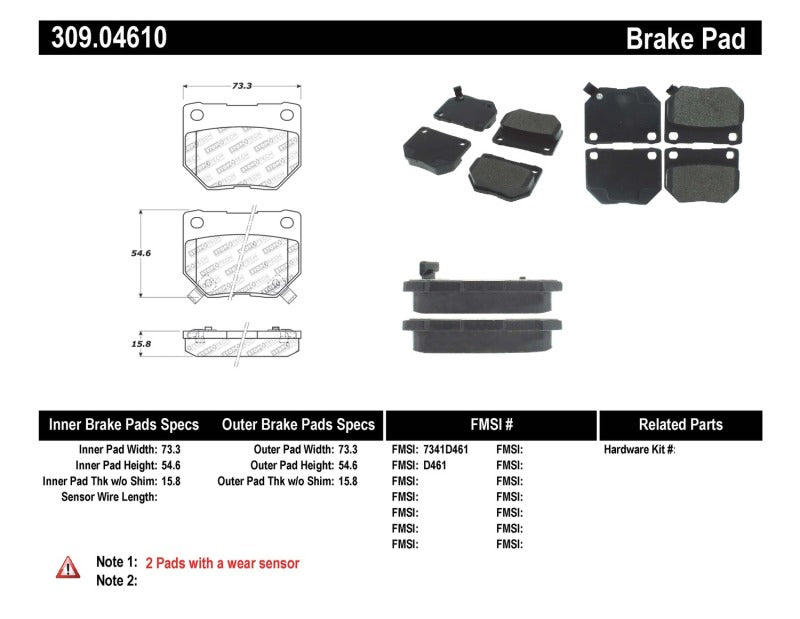 Load image into Gallery viewer, StopTech Performance 06-07 WRX Rear Brake Pads
