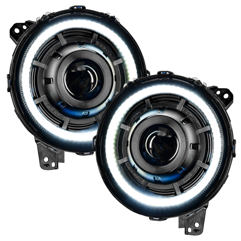 Load image into Gallery viewer, Oracle Jeep JL/Gladiator JT Oculus Switchback Bi-LED Projector Headlights - Amber/White Switchback
