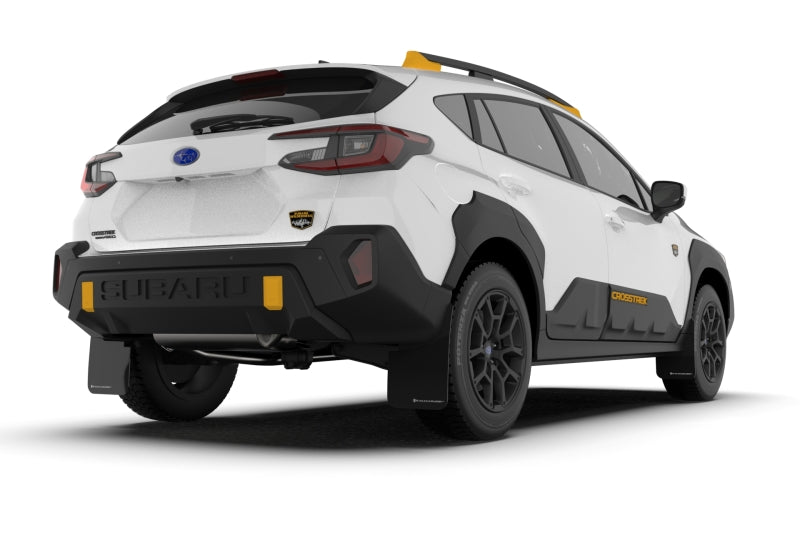 Load image into Gallery viewer, Rally Armor 2024 Subaru Crosstrek (Wilderness Only) Black UR Mudflap W/Wild-Orange Logo No Drill Req
