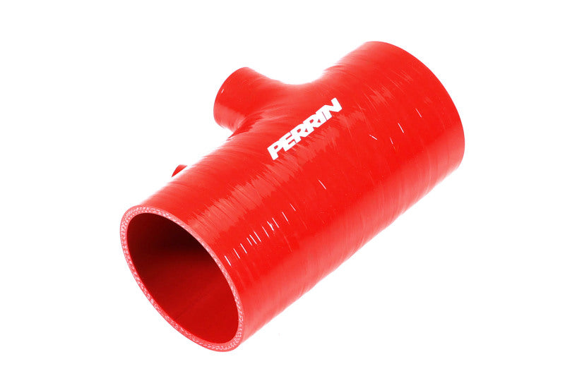 Load image into Gallery viewer, Perrin 2022+ Subaru WRX Red 3in Turbo Inlet Hose w/ Nozzle (Short)
