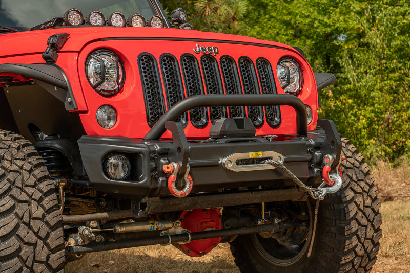 Load image into Gallery viewer, Rugged Ridge Arcus Front Bumper Set W/ Overrider 2018 Jeep Wrangler JK
