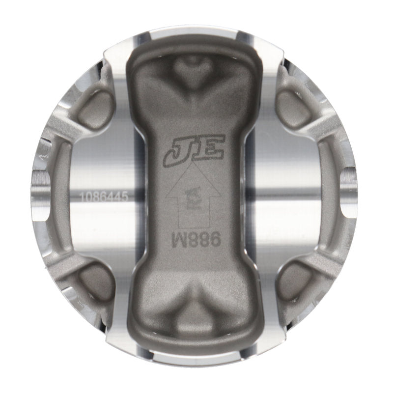 Load image into Gallery viewer, JE Pistons Nissan VR30DDTT 86mm Bore 10.2:1 CR -3cc Dish - Set of 6
