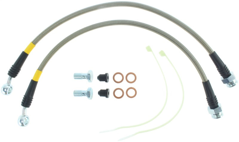 Load image into Gallery viewer, StopTech 05-10 Jeep Grand Cherokee Stainless Steel Front Brake Lines
