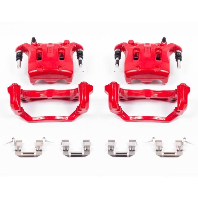 Load image into Gallery viewer, Power Stop 08-12 Infiniti EX35 Front Red Calipers w/Brackets - Pair

