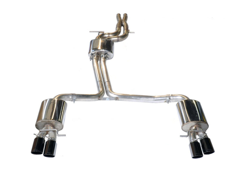 Load image into Gallery viewer, AWE Tuning Audi B8 S5 4.2L Touring Edition Exhaust System - Diamond Black Tips
