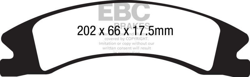 Load image into Gallery viewer, EBC 15+ Cadillac Escalade Ext/Esv 6.2 2WD Greenstuff Front Brake Pads
