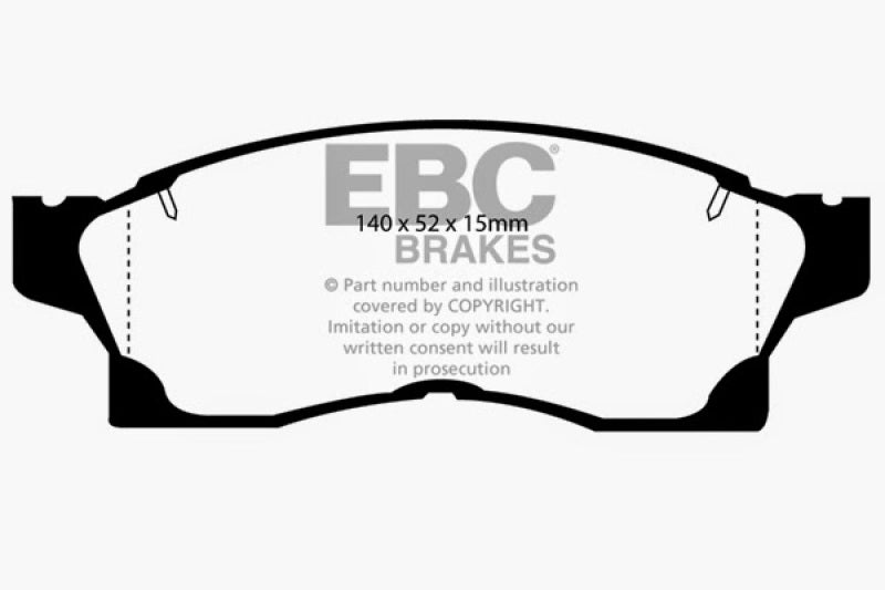 Load image into Gallery viewer, EBC 91-92 Toyota MR2 2.0 Turbo Redstuff Front Brake Pads

