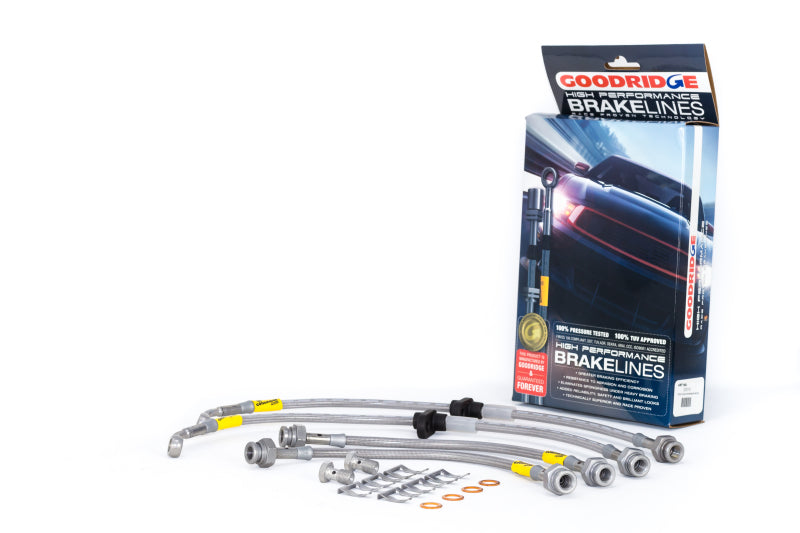 Load image into Gallery viewer, Goodridge 96-00 Honda Civic CX/DX/HX w/ Small Front Rotors SS Brake Lines
