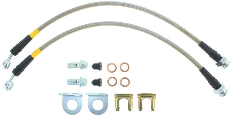 Load image into Gallery viewer, StopTech 06-14 Jeep Grand Cherokee SRT8 Stainless Steel Front Brake Lines
