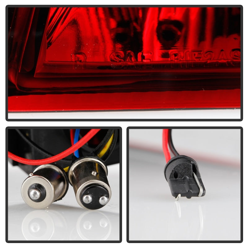 Load image into Gallery viewer, Xtune Porsche 911 996 ( Non 4S. Turbo. GT3 ) 99-04 LED Tail Lights Red Clear ALT-ON-P99699-LED-RC
