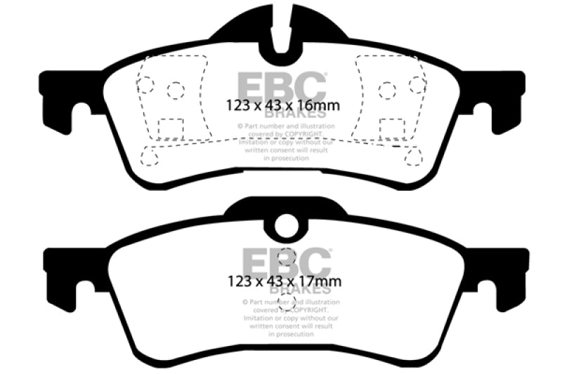 Load image into Gallery viewer, EBC 04-06 Mini Hardtop 1.6 Greenstuff Rear Brake Pads
