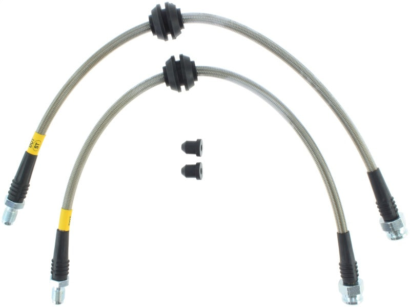 Load image into Gallery viewer, StopTech 07-09 Mazdaspeed3 / 04-07 Mazda 3 Stainless Steel Rear Brake Lines
